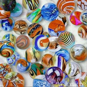 "Found Them." Original Colorful Abstract Wall Art Print By MalloryJane. 20"x 20"